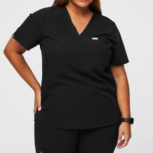 FIGS - Black Catarina Top